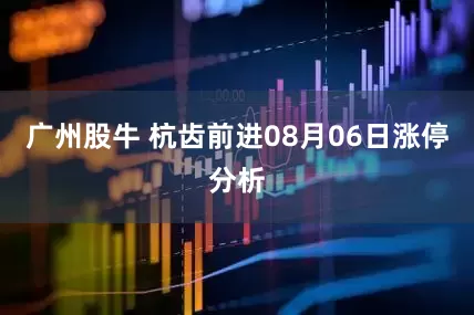 广州股牛 杭齿前进08月06日涨停分析